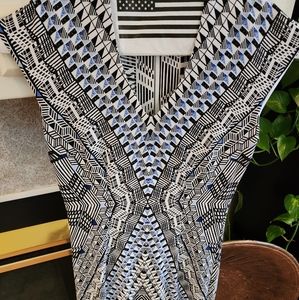 WHBM Patternered Dress Size 00